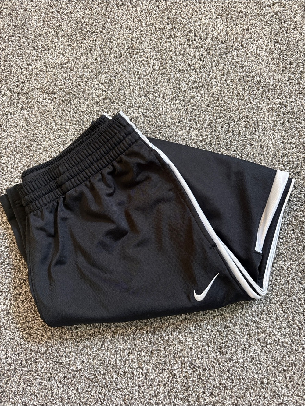 Nike Basketball Pants Mens Large Straight Ankle Zip Drawstring Workout Dri Fit